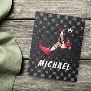 Illustratie speciale afkorting voetafspeelspeler: legpuzzel