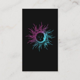 Illustratie spiritualiteit Maan en zon Visitekaartje