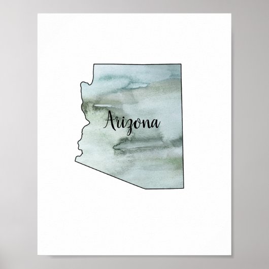 Illustratie staat Arizona Poster (Voorkant)