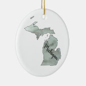 Illustratie staat Michigan Keramisch Ornament (Rechts)
