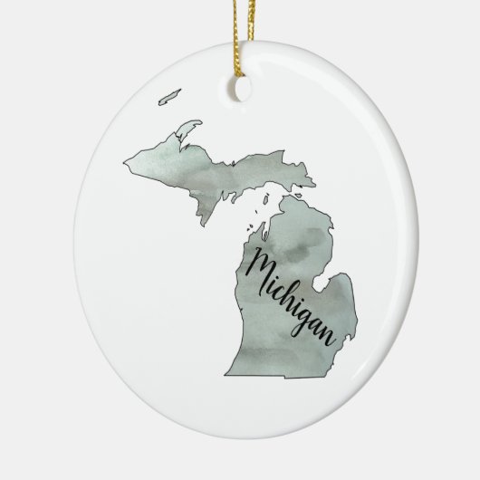 Illustratie staat Michigan Keramisch Ornament (Links)