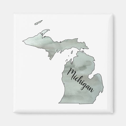 Illustratie staat Michigan Magneet (Voorkant)