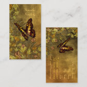 Illustratie  stijl vlinder visitekaartje (Voorkant / Achterkant)