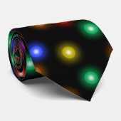 Illustratie stijlvolle kerstlampjes kleuren stropdas (Opgerold)