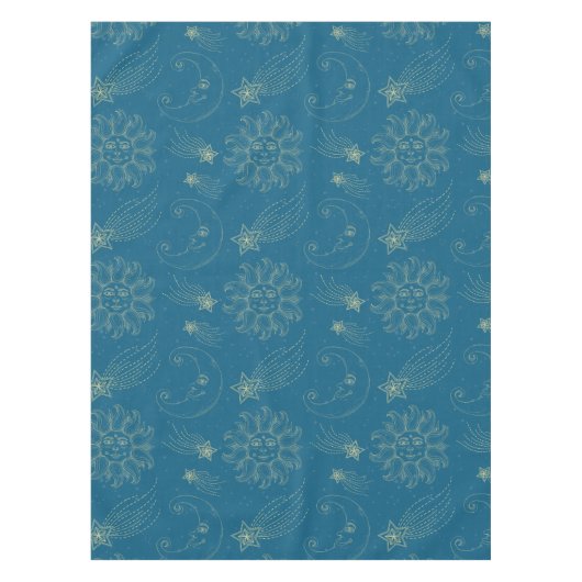  illustratie Sun Moon Stars Tafelkleed (Voorkant)