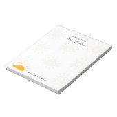 Illustratie Sun Note van de leraar Notitieblok (Linkerzijde)