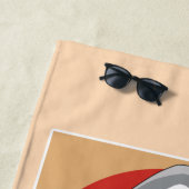 Illustratie Sushi Shark Attack Strandlaken (In situ)