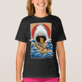 Illustratie Sushi Shark Attack T-shirt (Voorkant)