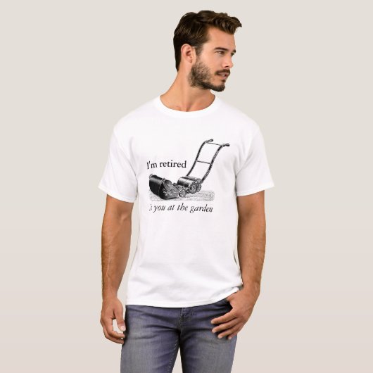  ILLUSTRATIE - T-shirt met pensioen (Voorkant volledig)