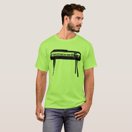 Illustratie T-shirt Organ Retro (Voorkant volledig)