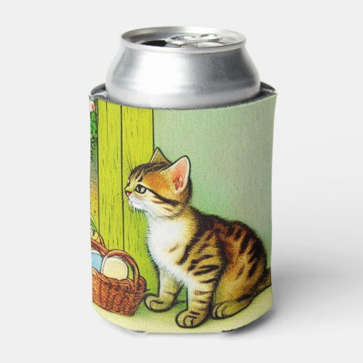 Illustratie  tabby Cat Blikjeskoeler (Blikje Voorkant)