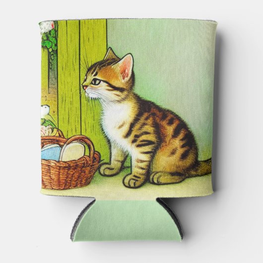 Illustratie  tabby Cat Blikjeskoeler (Voorkant)