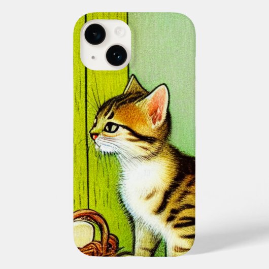 Illustratie tabby Cat Case-Mate iPhone Case (Achterkant)