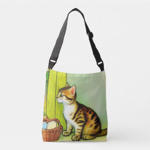 Illustratie  tabby Cat Crossbody Tas