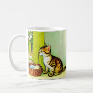 Illustratie  tabby Cat Koffiemok