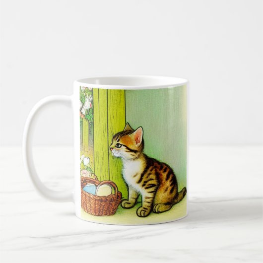 Illustratie  tabby Cat Koffiemok (Links)