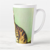 Illustratie tabby Cat Latte Mok (Rechts)