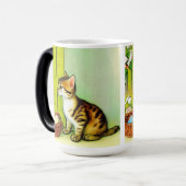 Illustratie  tabby Cat Magische Mok (Voorkant links)