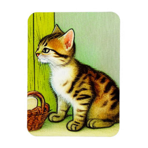 Illustratie  tabby Cat Magneet