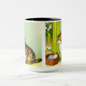 Illustratie  tabby Cat Mok (Midden)