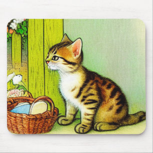 Illustratie  tabby Cat Muismat