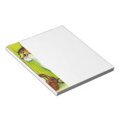Illustratie tabby Cat Notitieblok (Schuin)