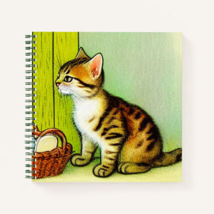 Illustratie  tabby Cat Notitieboek