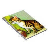 Illustratie  tabby Cat Notitieboek (Rechterzijde)