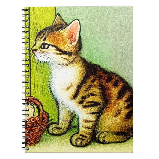 Illustratie  tabby Cat Notitieboek (Voorkant)