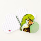 Illustratie  tabby Cat Notitieboek (Binnen)
