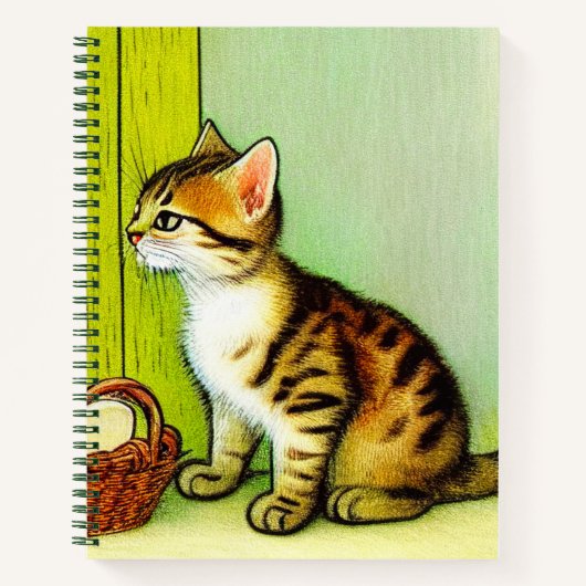 Illustratie  tabby Cat Notitieboek (Voorkant)