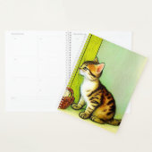 Illustratie  tabby Cat Planner (Display)