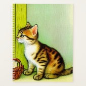 Illustratie tabby Cat Planner (Voorkant)
