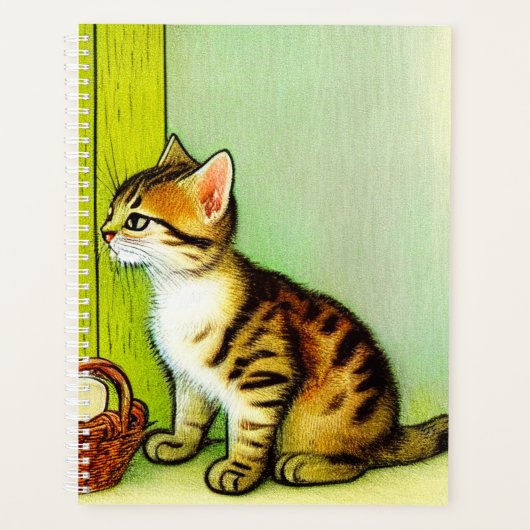 Illustratie  tabby Cat Planner (Voorkant)
