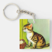 Illustratie  tabby Cat Sleutelhanger (voorkant)
