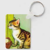 Illustratie  tabby Cat Sleutelhanger (Achterkant)
