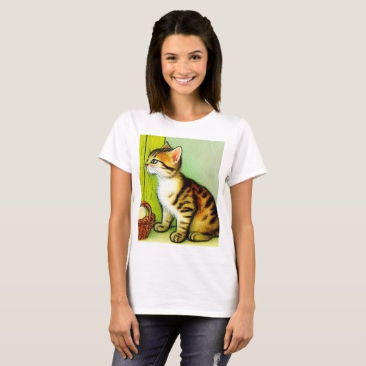 Illustratie  tabby Cat T-shirt (Voorkant volledig)
