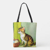 Illustratie  tabby Cat Tote Bag (Achterkant)