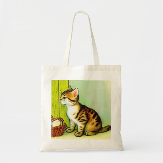 Illustratie tabby Cat Tote Bag (Voorkant)
