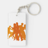 Illustratie Tango Dancers Sleutelhanger (achterkant)