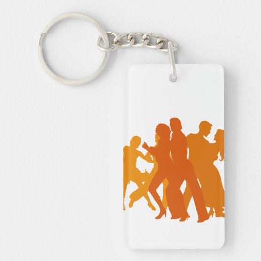 Illustratie Tango Dancers Sleutelhanger (Voorkant)