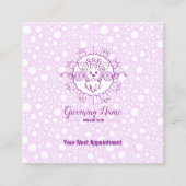 Illustratie tekenfilm Dog voor grooming Afsprakenkaartje (Voorkant)