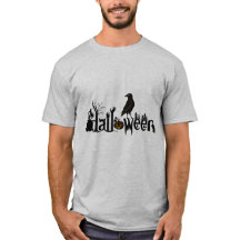 Illustratie tekst en zwart-wit Halloween