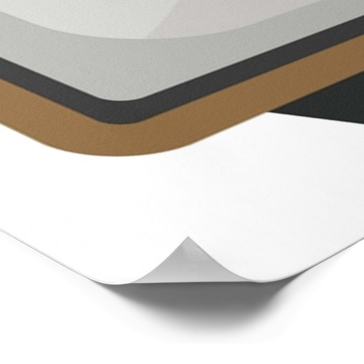 Illustratie televisie-tv-beeld Retro-televisieset Poster (Hoek)