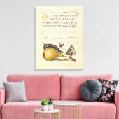 Illustratie ter illustratie van de insekte van vli canvas afdruk (Insitu (Woonkamer))