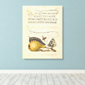 Illustratie ter illustratie van de insekte van vli canvas afdruk (Insitu (Houten vloer))