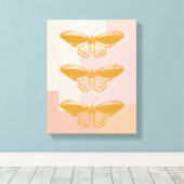 Illustratie ter illustratie van de Natuur vlinder  Canvas Afdruk (Insitu (Houten vloer))