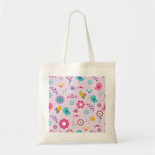 Illustratie ter illustratie van vogels, bijen en b tote bag