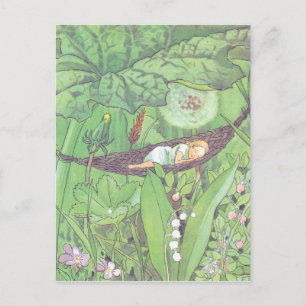 illustratie Thumbelina door Elsa Beskow Briefkaart