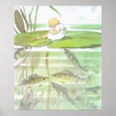  illustratie Thumbelina door Elsa Beskow Poster (Voorkant)